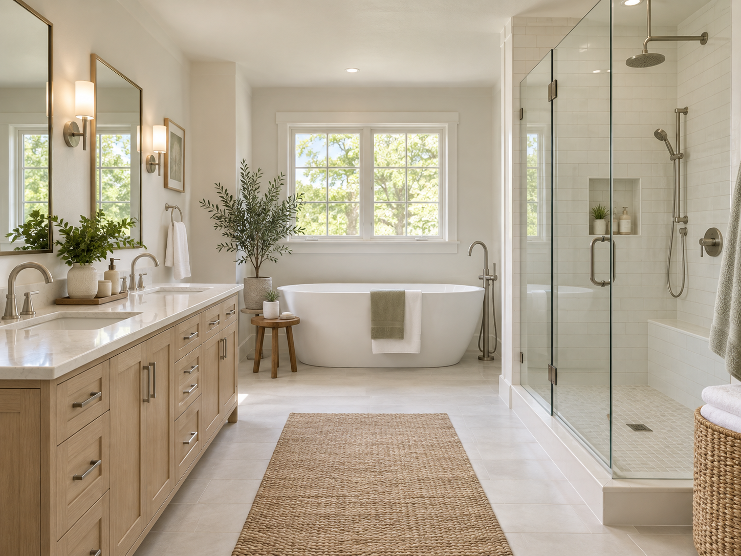 Freshly cleaned bathroom